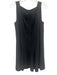 Marc Jacobs Size 8 Black Rayon Blend Sleeveless Pintuck Square Neck Dress Black / 8