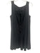 Marc Jacobs Size 8 Black Rayon Blend Sleeveless Pintuck Square Neck Dress Black / 8