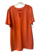 Trina Turk Size 16 Tangerine Orange Polyester Neck Cut Out Round Neck Dress Tangerine Orange / 16