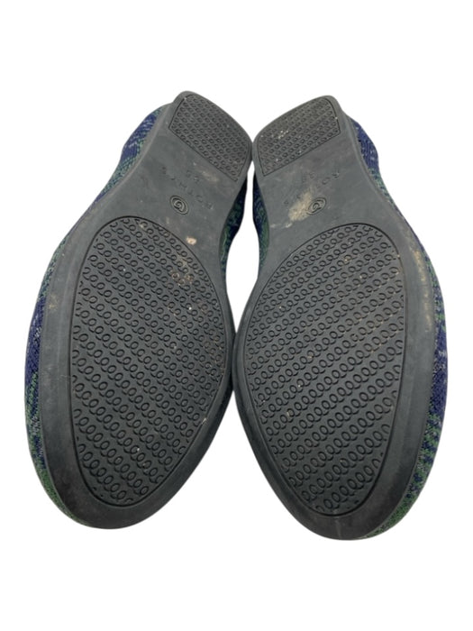 Rothy's Shoe Size 8.5 Navy blue & green Synthetic Knit round toe Flats Navy blue & green / 8.5