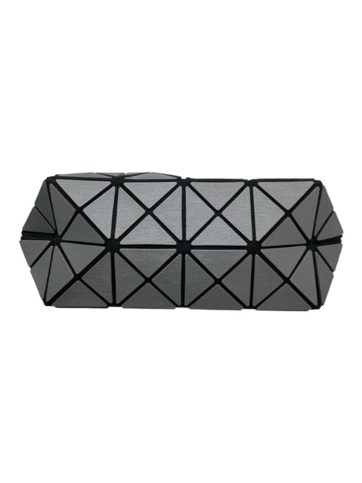 Bao Bao Issey Miyake Gunmetal & black PVC Geometric Rectangular Detachable Bag Gunmetal & black / Small