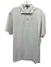 Peter Millar Size L White Synthetic Solid Athletic Polo Men's Short Sleeve White / L