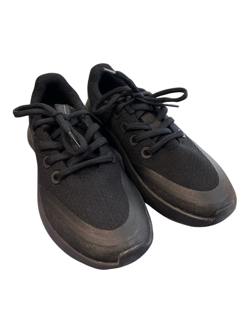 Allbirds Shoe Size 8 Black Synthetic Upper Sneaker Rubber Sole Lace Up Shoes Black / 8