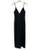 Cinq a Sept Size 4 Black Triacetate Spaghetti Strap Rhinestone Bow Detail Dress Black / 4