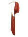 Farm Rio Size S Peach Orange Viscose One Shoulder Cutout Dolman Sleeve Dress Peach Orange / S