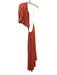 Farm Rio Size S Peach Orange Viscose One Shoulder Cutout Dolman Sleeve Dress Peach Orange / S