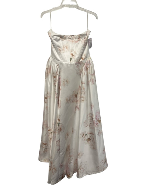 Milla Size M White & Multi Sleeveless Floral corset Maxi Gown White & Multi / M