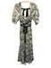 Nicola Bathie x Antonio Melani Size 4 Cream White & Green Cotton Blend Dress Cream White & Green / 4