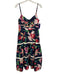 PatBo Size 8 navy blue & multi Polyester Floral Cutout Detailing Tiered Dress navy blue & multi / 8
