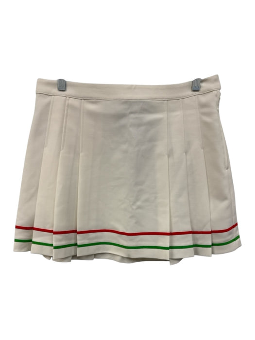 Solid & Striped x Prince Size M Cream White, Red & Green Polyester Blend Skirt Cream White, Red & Green / M