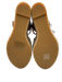 Saint Laurent Shoe Size 40.5 Cognac Brown Leather Upper Woven Wedge Sandals Cognac Brown / 40.5