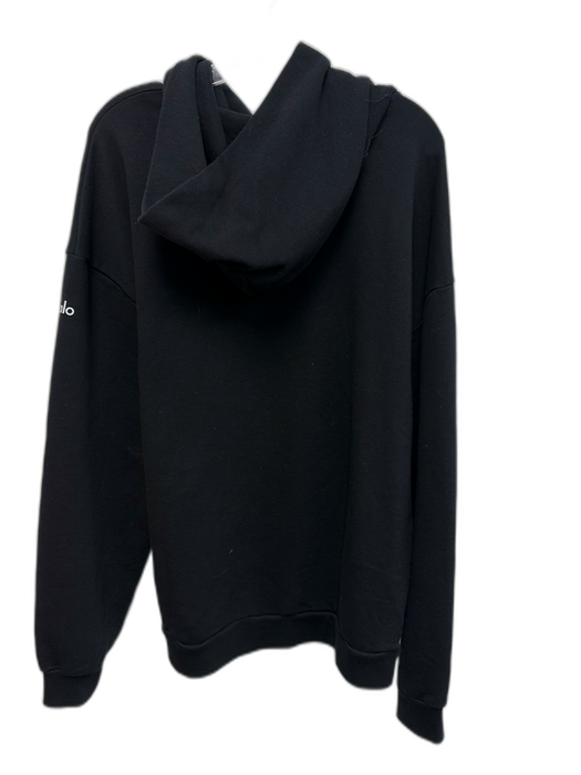 Alo NWT Size L Black Cotton Solid Hoodie Men's Jacket Black / L