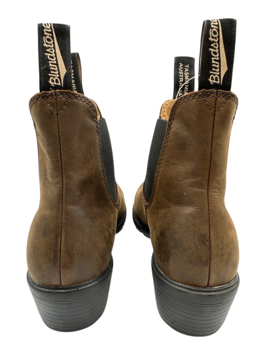 Blundstone Shoe Size 9 Brown & Black Leather Upper Ankle Chelsea Boots Brown & Black / 9