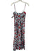 A.L.C. Size 4 Blue, Purple & Red Cotton Blend Botanical Spaghetti Strap Dress Blue, Purple & Red / 4