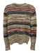 Veronica Beard Size XS Beige, Red & Multi Cotton Blend Metallic Thread Sweater Beige, Red & Multi / XS