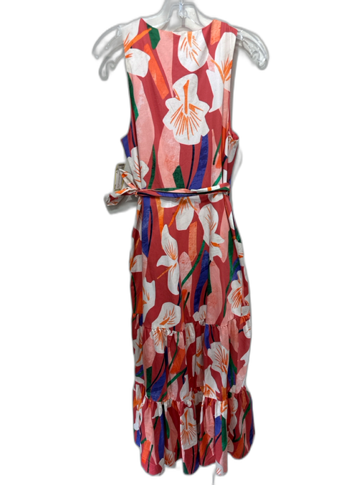 Hutch Size M White, Orange & Multi Print Cotton Sleeveless All Over Print Dress White, Orange & Multi Print / M
