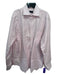 Canali NWT Size 16 Pink Cotton Solid Button Down Men's Long Sleeve Shirt 16