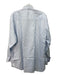 Zegna Size 16 Light Blue & White Cotton Plaid Button Down Long Sleeve Shirt 16