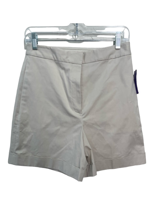 Theory Size 4 Khaki Beige Cotton High Rise Cuff Pockets Shorts Khaki Beige / 4