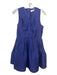 Zimmermann Size 1/S Navy Linen & Silk V Neck Sleeveless Gathered Detail Dress Navy / 1/S