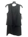 Theory Size 4 Black Cotton Round Neck Sleeveless Pop Over Above Knee Dress Black / 4