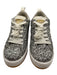 Golden Goose Shoe Size 37 Silver & White Leather Upper Glitter Star Sneakers Silver & White / 37
