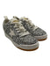 Golden Goose Shoe Size 37 Silver & White Leather Upper Glitter Star Sneakers Silver & White / 37