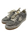 Golden Goose Shoe Size 37 Silver & White Leather Upper Glitter Star Sneakers Silver & White / 37