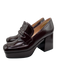 Gianvito Rossi Shoe Size 36.5 Brown Leather Upper Penny Loafer Platform Pumps Brown / 36.5