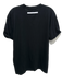 Stella McCartney Size 42 Black & White Cotton Short Sleeve Text Embroidered Top Black & White / 42