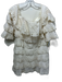 Zimmermann Size 3 Cream White Cotton & Silk Long Sleeve Lace Trim Tiered Dress Cream White / 3