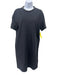 Brunello Cucinelli Size Small Dark Gray Cotton Blend Short Sleeve Monili Dress Dark Gray / Small