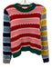 Boden Size 8 Pink, White & Multi Polyamide Blend Knit Striped Ribbed Hem Sweater Pink, White & Multi / 8