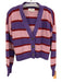 XiRENA Size XS Pink, Purple & Red Cotton & Cashmere Ribbed Knit Striped Sweater Pink, Purple & Red / XS