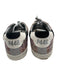 P448 Shoe Size 37 Pink, Gray, Orange Leather Upper Round Toe Checkered Sneakers Pink, Gray, Orange / 37