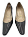 Christian Louboutin Shoe Size 36 Black Leather Pointed Toe Kitten Heel Pumps Black / 36