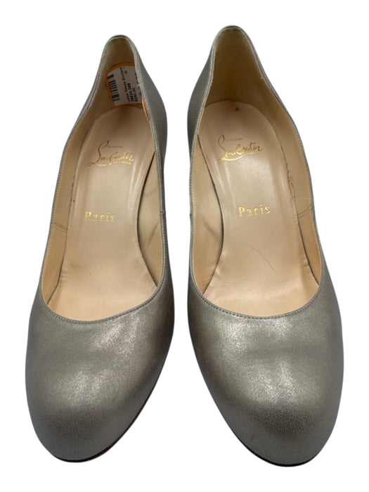 Christian Louboutin Shoe Size 36.5 Champagne Gold Leather Almond Toe Pumps Champagne Gold / 36.5