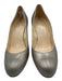 Christian Louboutin Shoe Size 36.5 Champagne Gold Leather Almond Toe Pumps Champagne Gold / 36.5
