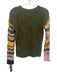 Lisa Todd Size XS Green, Pink, Yellow Cotton Blend Long Sleeve Crochet Sweater Green, Pink, Yellow / XS