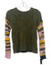 Lisa Todd Size XS Green, Pink, Yellow Cotton Blend Long Sleeve Crochet Sweater Green, Pink, Yellow / XS