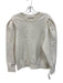 Frame Size M White Cotton & Polyester Long Sleeve Crew Neck Sweater White / M