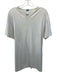 Jil Sander Size Est XL Gray Cotton Blend Heathered T shirt V Neck Short Sleeve Gray / Est XL