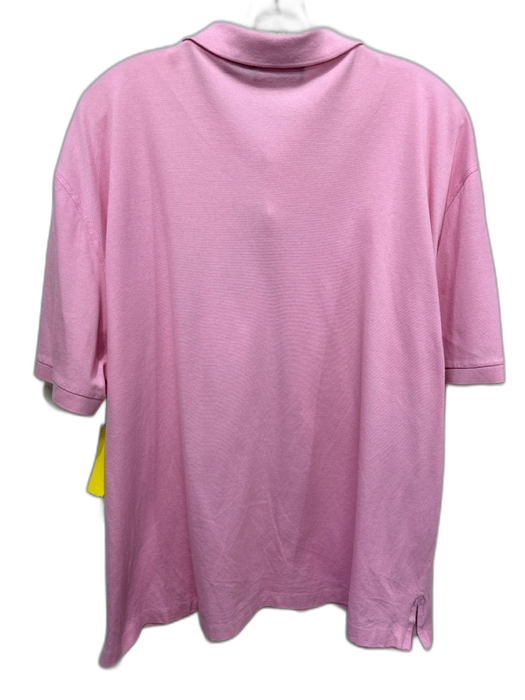 Ralph Lauren Purple Size XXL Pink Cotton Solid Polo Men's Short Sleeve Pink / XXL