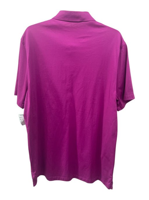 Ralph Lauren Purple Size XL Purple Cotton Solid Polo Men's Short Sleeve Purple / XL