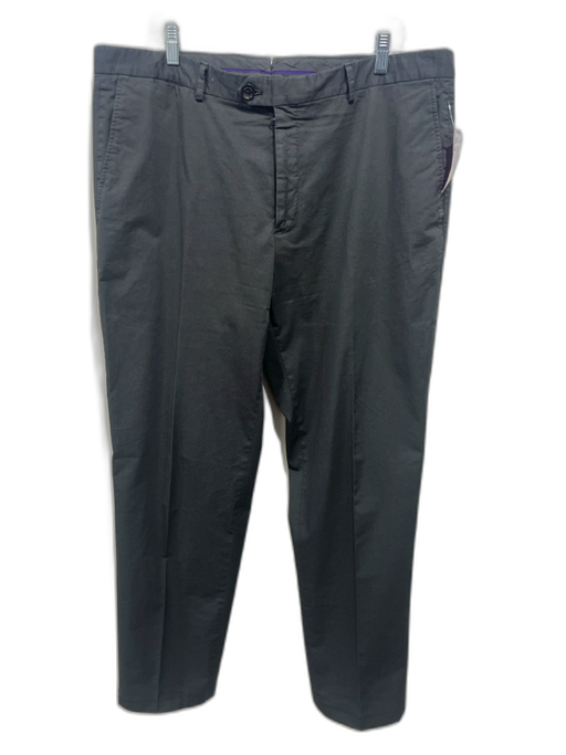Ralph Lauren Purple Size 38 Dark Gray Cotton Solid Dress Khakis Men's Pants Dark Gray / 38
