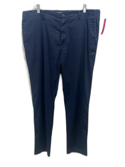Acne Studios Size 54 Navy Cotton Blend Solid Khakis Men's Pants Navy / 54