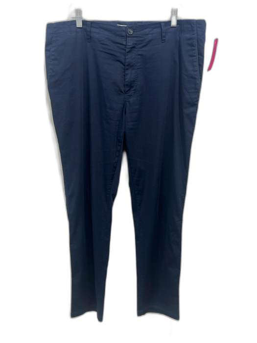 Acne Studios Size 54 Navy Cotton Blend Solid Khakis Men's Pants Navy / 54