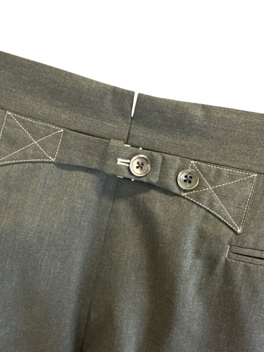 Thom Browne Like New Size 5 Gray Wool Blend Solid Dress Khakis Men's Pants Gray / 5