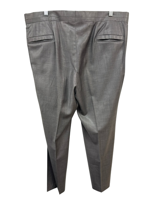 Versace Size 54 Gray Wool Blend Solid Dress Men's Pants Gray / 54