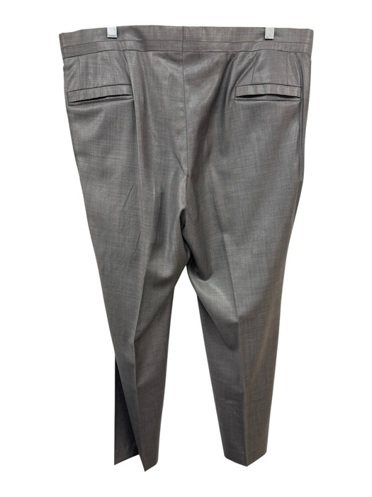 Versace Size 54 Gray Wool Blend Solid Dress Men's Pants Gray / 54